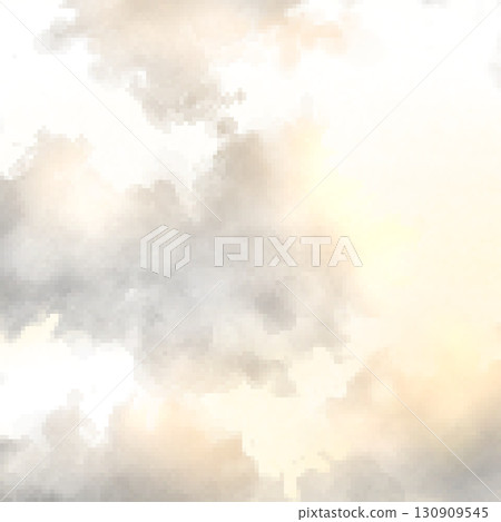 Background illustration of clouds floating in a sunset-colored sky Background illustration of clouds floating in a sunset-colored sky 130909545