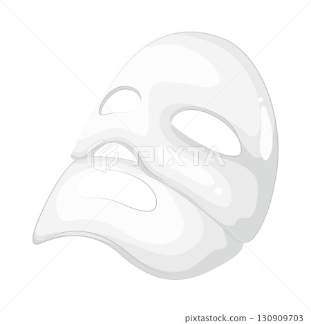 Illustration of facial mask 130909703