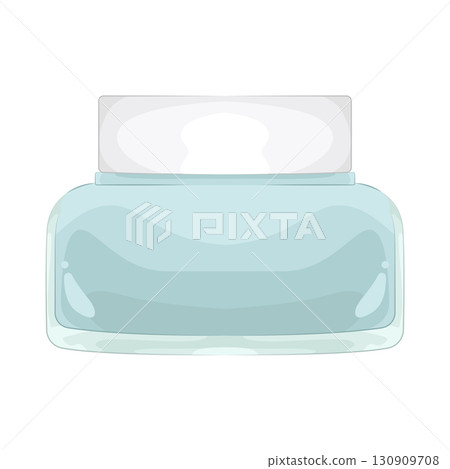 Illustration of moisturizer jar  130909708