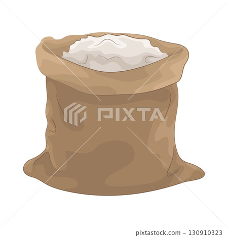Illustration of flour bag 130910323
