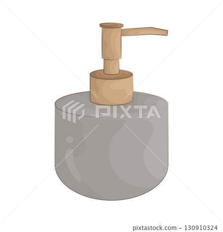 Illustration of soap bottle Illustration of soap bottle 130910324