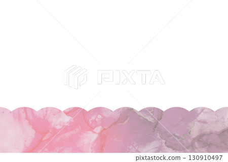 可愛的框架水彩蓬鬆水彩風格 130910497