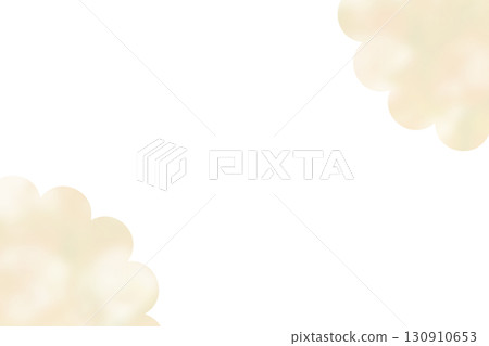 Cute frame watercolor fluffy watercolor flower Cute frame watercolor fluffy watercolor flower 130910653