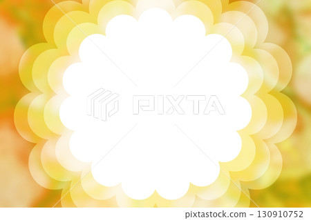 Cute frame watercolor fluffy watercolor flower Cute frame watercolor fluffy watercolor flower 130910752