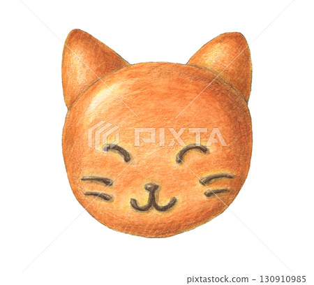 niconico麵包貓手繪水彩鉛筆插畫 130910985