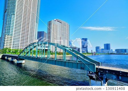 Former Harumi Railway Bridge, Japan's first Lohse bridge 130911408