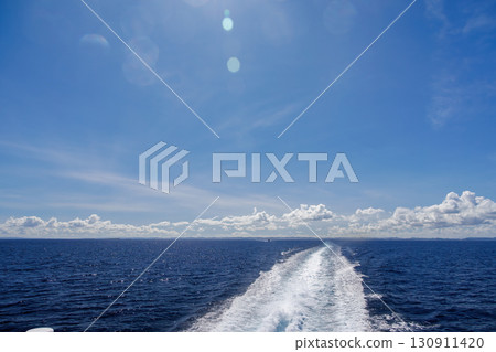 The Kerama Islands came into view. Kerama Islands, Shimajiri District, Okinawa Prefecture - June 27, 2025. We boarded the Queen Zamami 3. 130911420