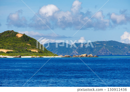 The Kerama Islands came into view. Kerama Islands, Shimajiri District, Okinawa Prefecture - June 27, 2025. We boarded the Queen Zamami 3. 130911436