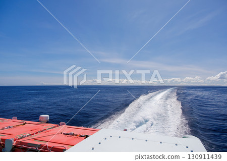 The Kerama Islands came into view. Kerama Islands, Shimajiri District, Okinawa Prefecture - June 27, 2025. We boarded the Queen Zamami 3. 130911439