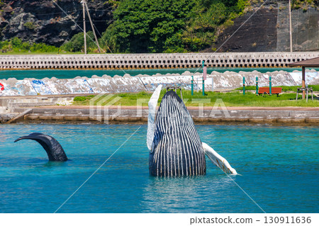 We arrived at Zamami Port. A statue of a humpback whale welcomed us. Kerama Islands, Shimajiri District, Okinawa Prefecture - June 27, 2025 130911636