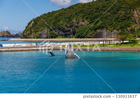 We arrived at Zamami Port. A statue of a humpback whale welcomed us. Kerama Islands, Shimajiri District, Okinawa Prefecture - June 27, 2025 We arrived at Zamami Port. A statue of a humpback whale welcomed us. Kerama Islands, Shimajiri District, Okinawa Prefecture - June 27, 2025 130911637