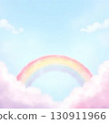 rainbow on sky illustration 130911966