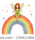 rainbow on sky illustration 130911968