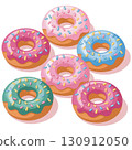 Cute colorful and glossy donuts 130912050
