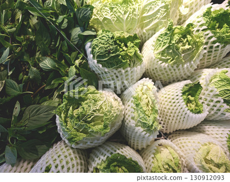 Fresh Green Vegetables in Display for Healthy Eating Concept 130912093