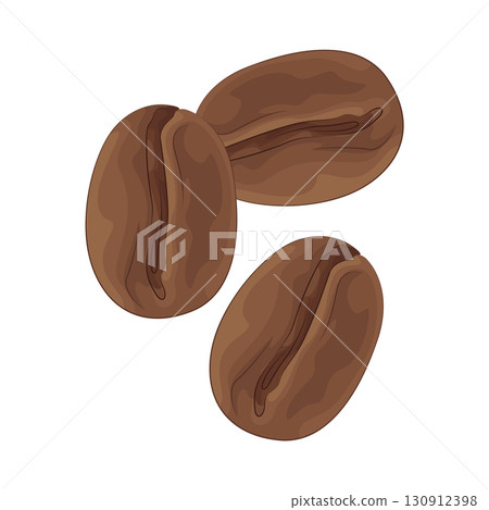 Illustration of coffee beans 130912398
