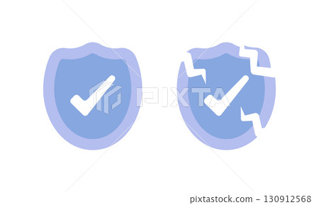 Shield representing vulnerability 130912568