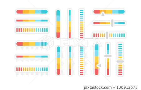 Vertical and horizontal axis indicators 130912575