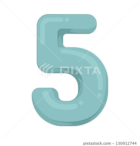 Illustration of Number 5 130912744