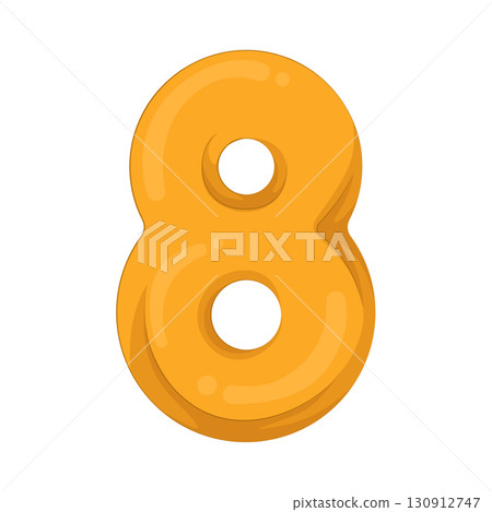 Illustration of Number 8 130912747