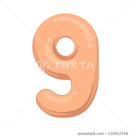 Illustration of Number 9 130912748