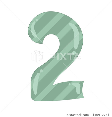 Illustration of Number 2 Illustration of Number 2 130912751