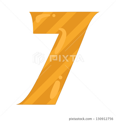 Illustration of Number 7 130912756