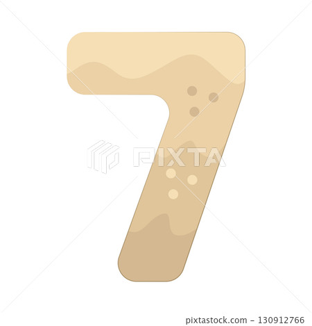 Illustration of Number 7 130912766