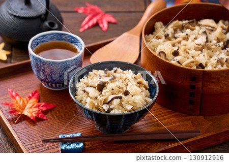 蘑菇飯 | 用姬菇、香菇、舞茸和金針菇煮的米飯 130912916