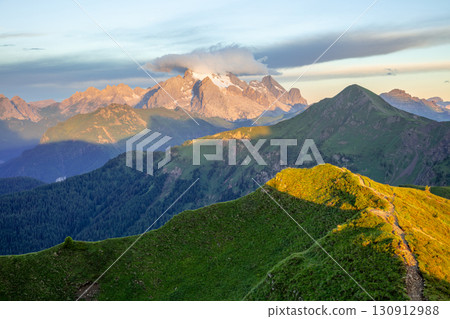 Green and Rocky Peaks in the Dolomites Green and Rocky Peaks in the Dolomites 130912988