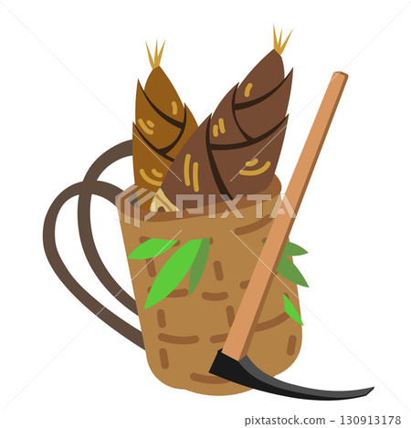 背包裡的竹筍和東加的插圖 背包裡的竹筍和東加的插圖 130913178