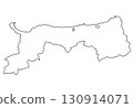 Tottori Prefecture blank map tourist map 130914071