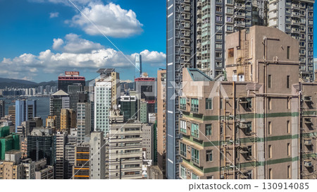 Sept 13 2025 Residential buildings in Sheung Wan Hong Kong 130914085
