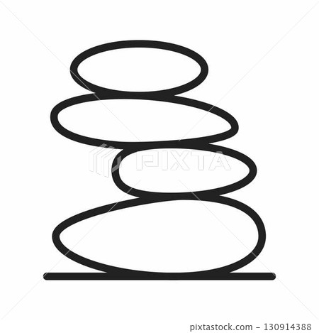 Zen Stone Stack icon. Suitable for mobile apps, web apps and print media. 130914388