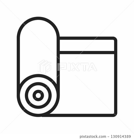 Yoga Mat icon. Suitable for mobile apps, web apps and print media. 130914389