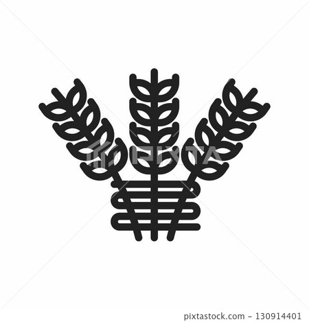 Wheat Sheaf icon. Suitable for mobile apps, web apps and print media. Wheat Sheaf icon. Suitable for mobile apps, web apps and print media. 130914401