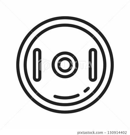 Weight Plate icon. Suitable for mobile apps, web apps and print media. Weight Plate icon. Suitable for mobile apps, web apps and print media. 130914402