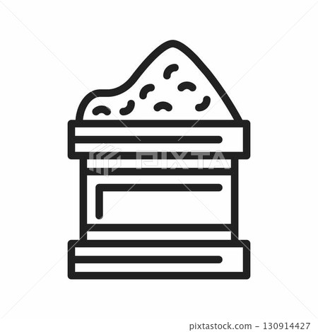 Vermicompost icon. Suitable for mobile apps, web apps and print media. 130914427