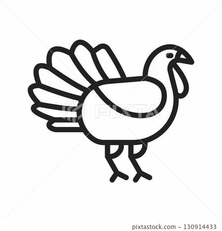 Turkey icon. Suitable for mobile apps, web apps and print media. Turkey icon. Suitable for mobile apps, web apps and print media. 130914433