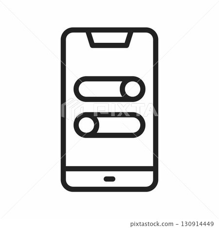 Toggle switch icon. Suitable for mobile apps, web apps and print media. Toggle switch icon. Suitable for mobile apps, web apps and print media. 130914449