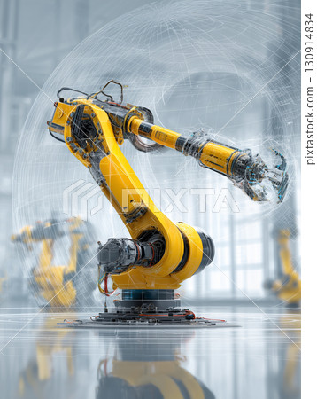 智慧工廠中的未來工業機械手臂 智慧工廠中的未來工業機械手臂 130914834