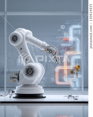 智慧工廠中的未來工業機械手臂 智慧工廠中的未來工業機械手臂 130914835