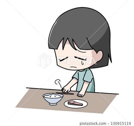 沒有胃口的女孩的插圖 130915119