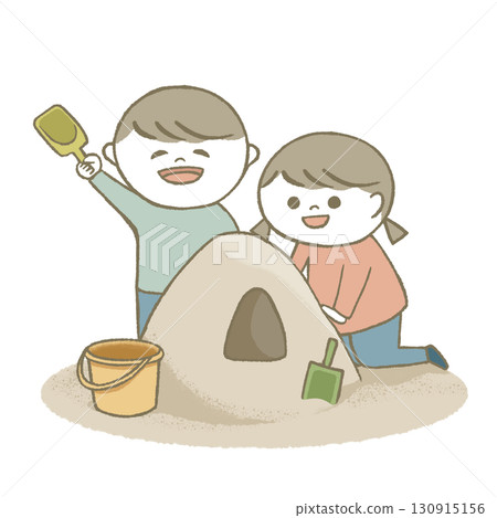 孩子們玩沙子 130915156