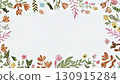 A gentle touch of flower and leaf frame 130915284