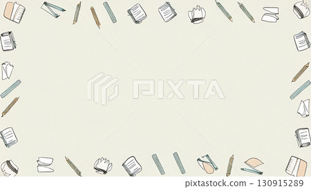 可愛簡約的文具風格相框 可愛簡約的文具風格相框 130915289