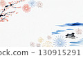 Illustration to feel the texture of Japanese paper 130915291