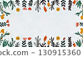 Floral frame with a gentle touch 130915360