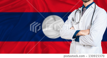 Laos national health system. Laos health and medical insurance concept Laos national health system. Laos health and medical insurance concept 130915370