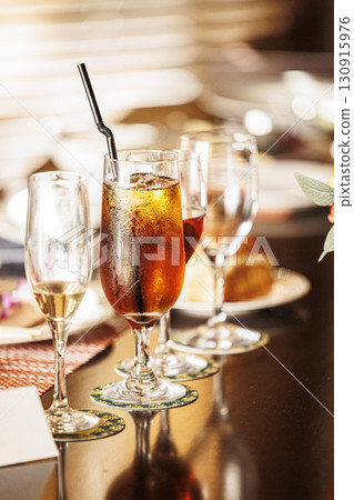 High-class atmosphere table coordination Color tree Western-style tableware image image 130915976